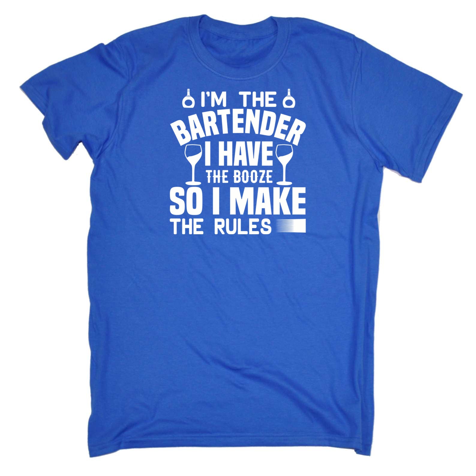 Im The Bartender Make The Rules Pub Hotel - Mens 123t Funny T-Shirt Tshirts