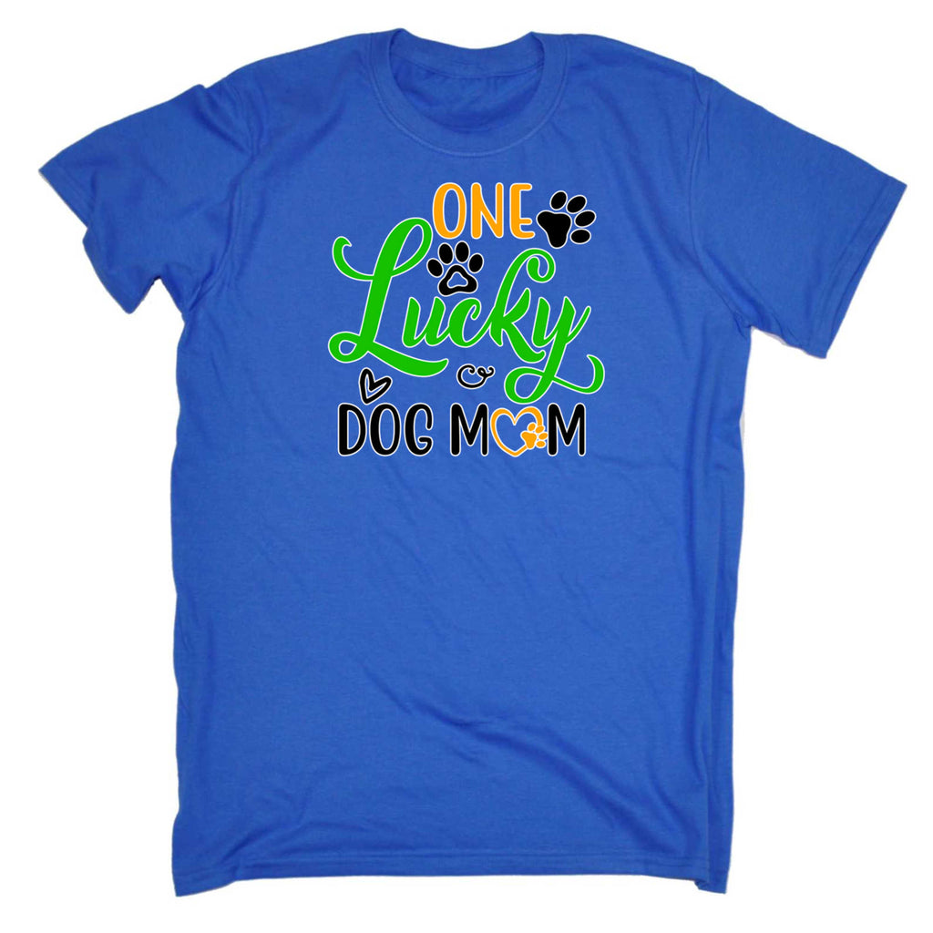 One Lucky Dog Mum Puppy Trainer - Mens 123t Funny T-Shirt Tshirts