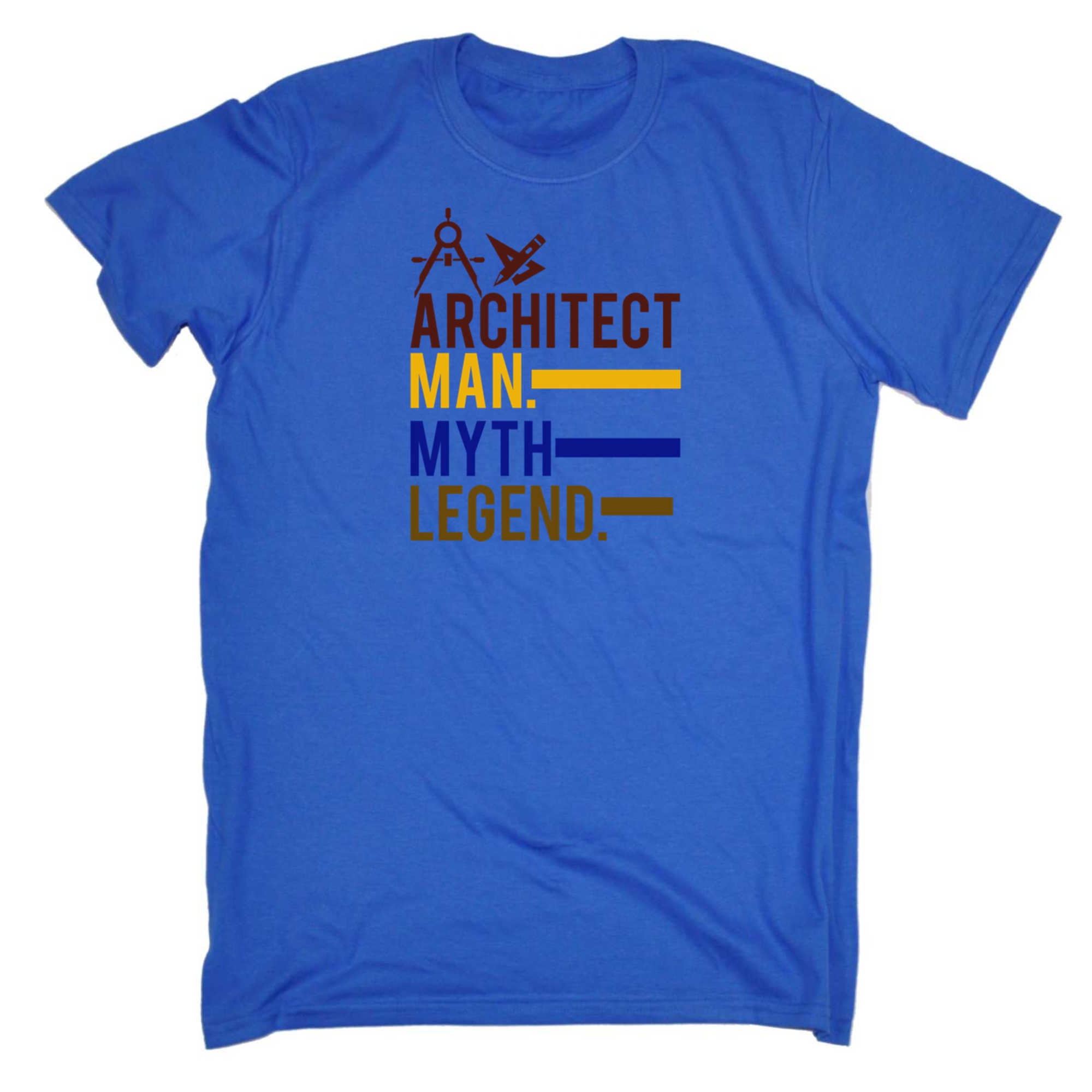 Architect Man Myth Legend - Mens 123t Funny T-Shirt Tshirts