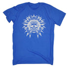 Indian Skull Chief - Mens Funny T-Shirt Tshirts