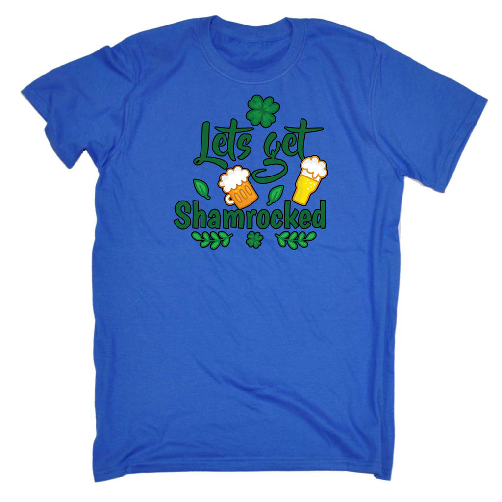 Lets Get Shamrocked Irish St Patricks Day Ireland - Mens 123t Funny T-Shirt Tshirts