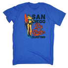 San Diego Big Wave Surfing Surf - Mens Funny T-Shirt Tshirts
