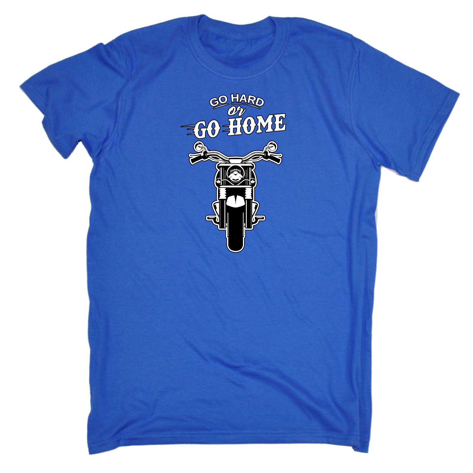 Go Hard Or Go Home Motorcycle Motorbike - Mens Funny T-Shirt Tshirts