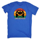 Uncle Level Unlocked Gamer Video Games - Mens 123t Funny T-Shirt Tshirts