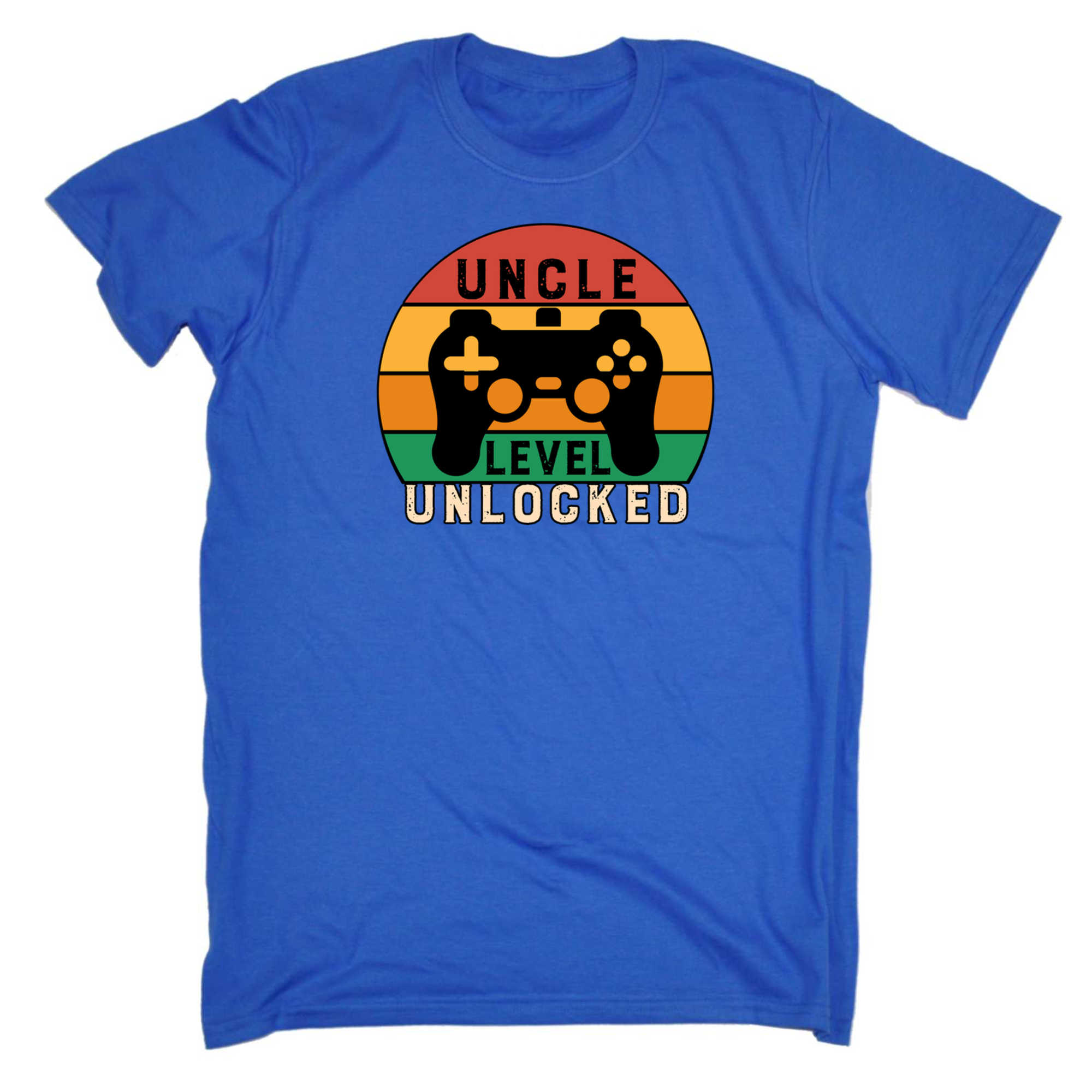 Uncle Level Unlocked Gamer Video Games - Mens 123t Funny T-Shirt Tshirts