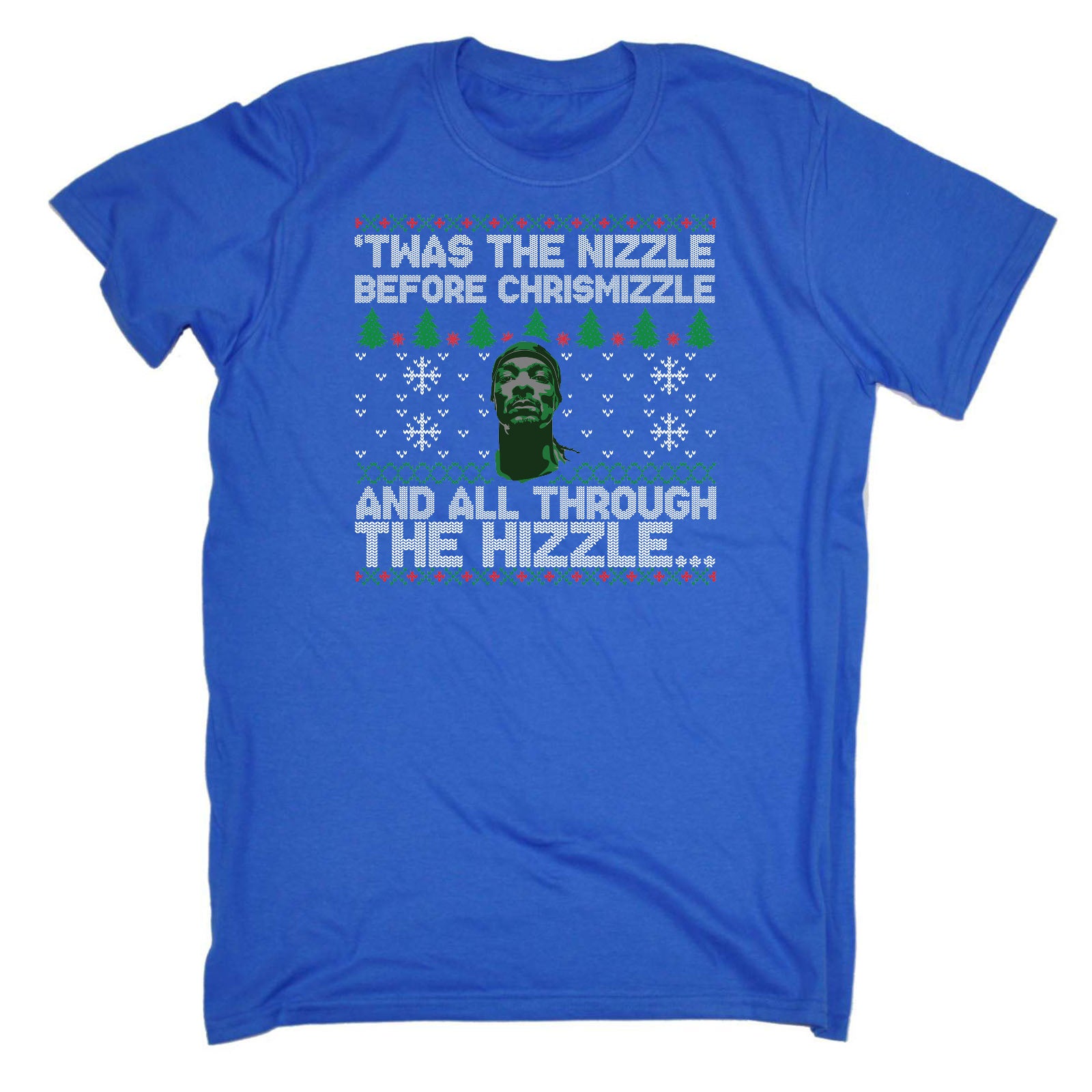 Twas The Nizzle Christmas Rapper Hip Hop - Mens Funny T-Shirt Tshirts