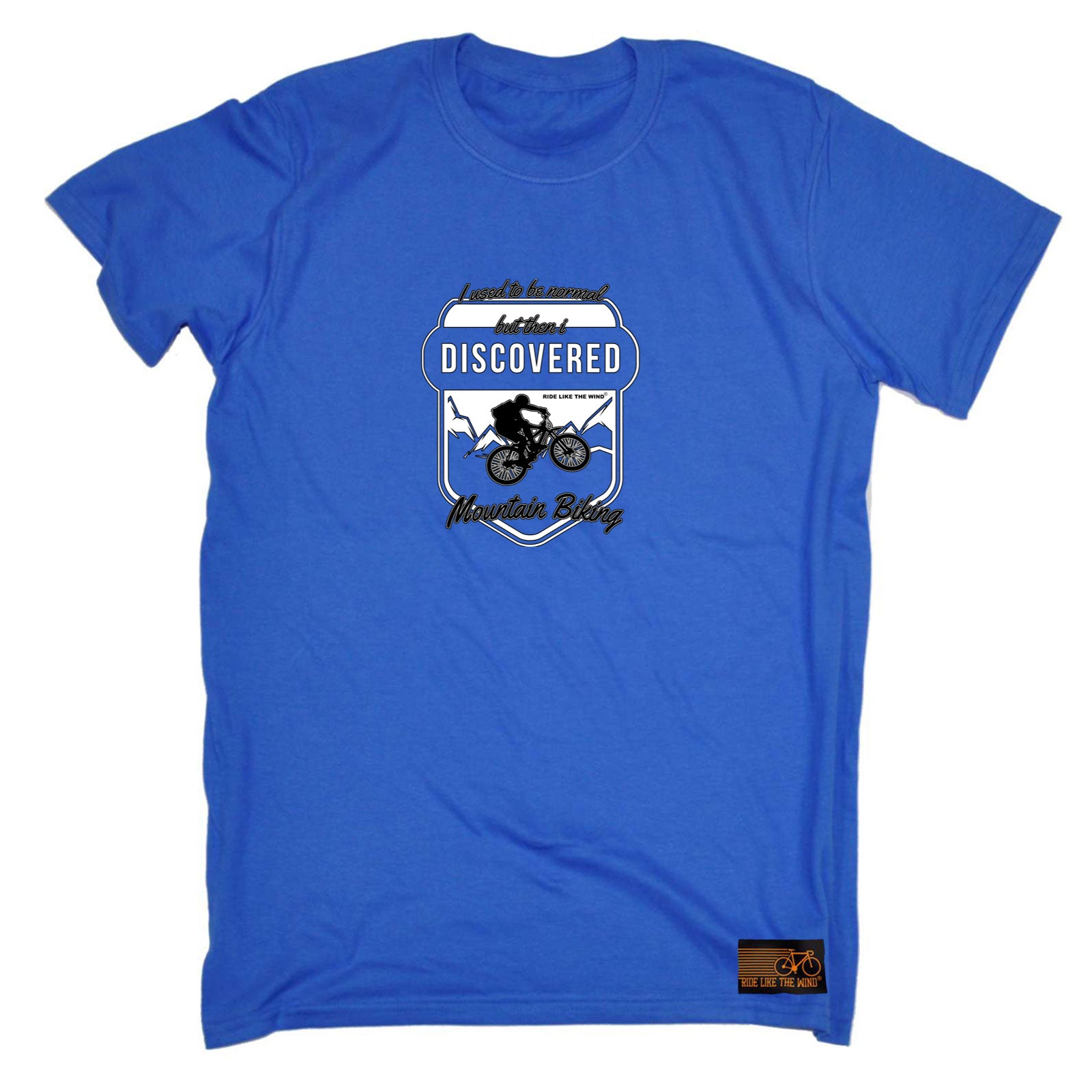 Rltw I Used To Be Normal Mountain Biking - Mens Funny T-Shirt Tshirts