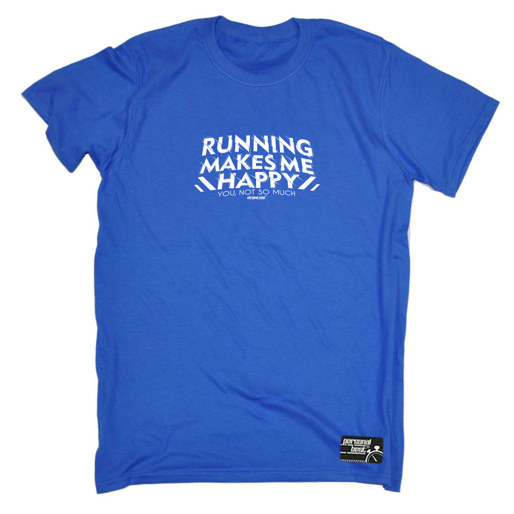 Pb Running Makes Me Happy - Mens Funny T-Shirt Tshirts