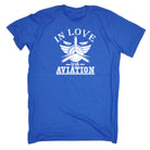 In Love With Aviation Plane - Mens 123t Funny T-Shirt Tshirts