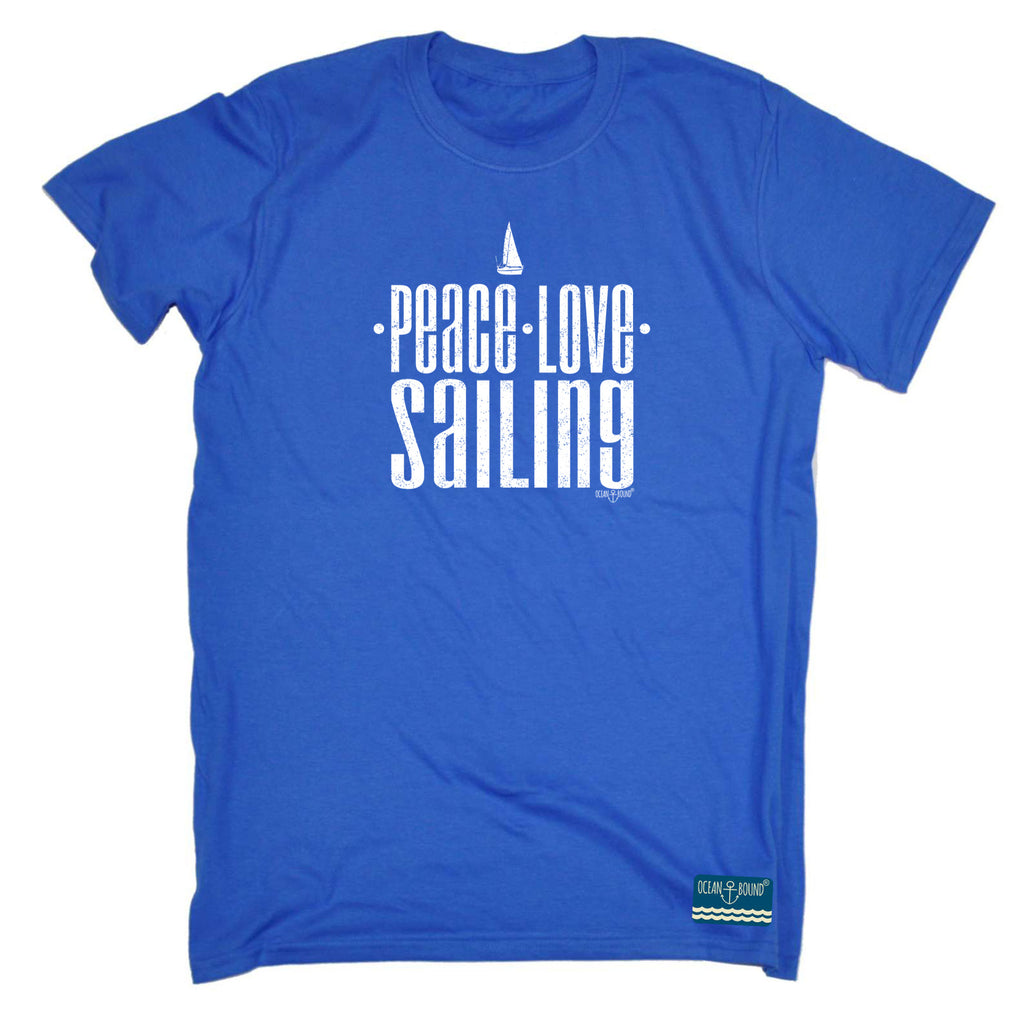 Ob Peace Love Sailing - Mens Funny T-Shirt Tshirts