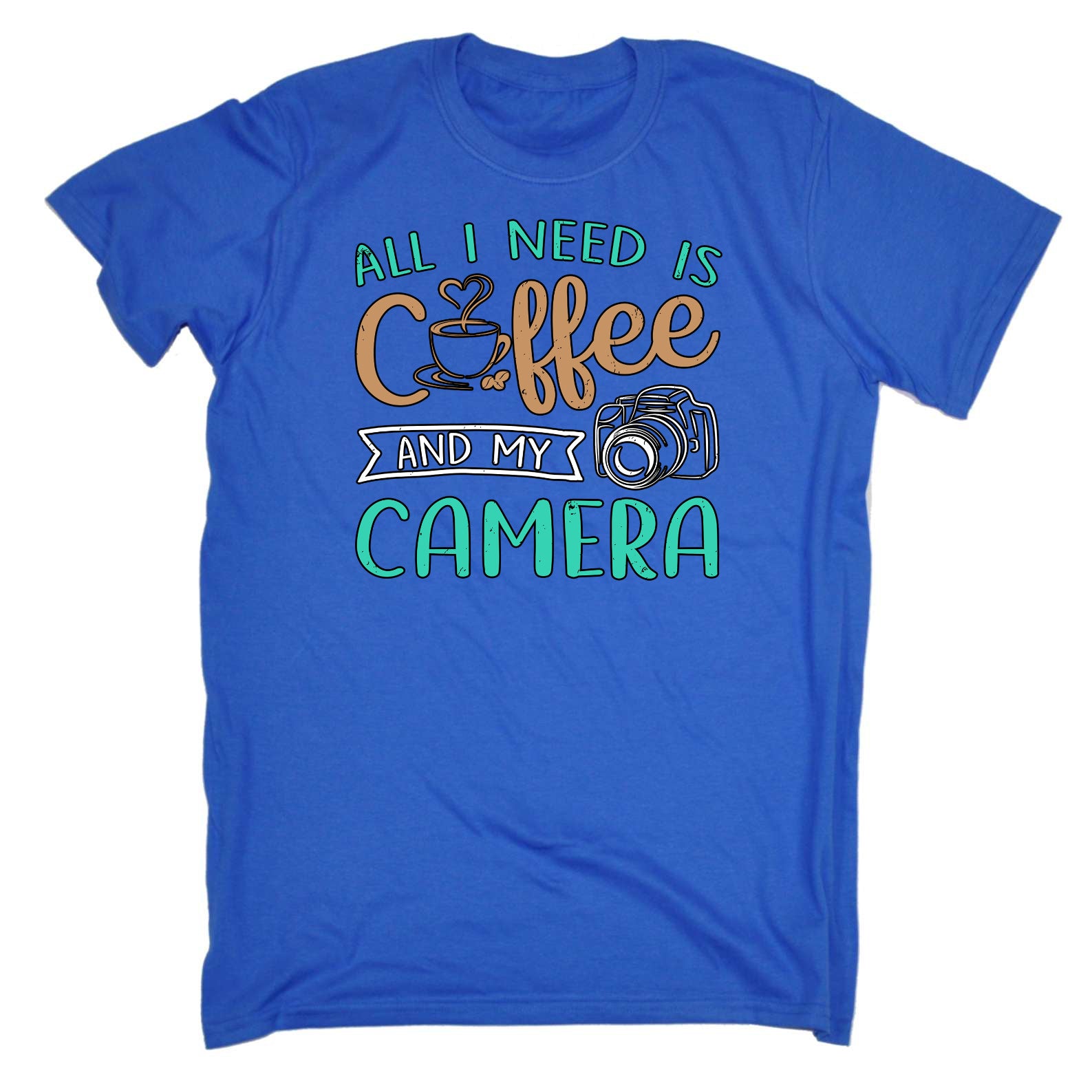 All I Need Is Coffee And My Camera - Mens Funny T-Shirt Tshirts