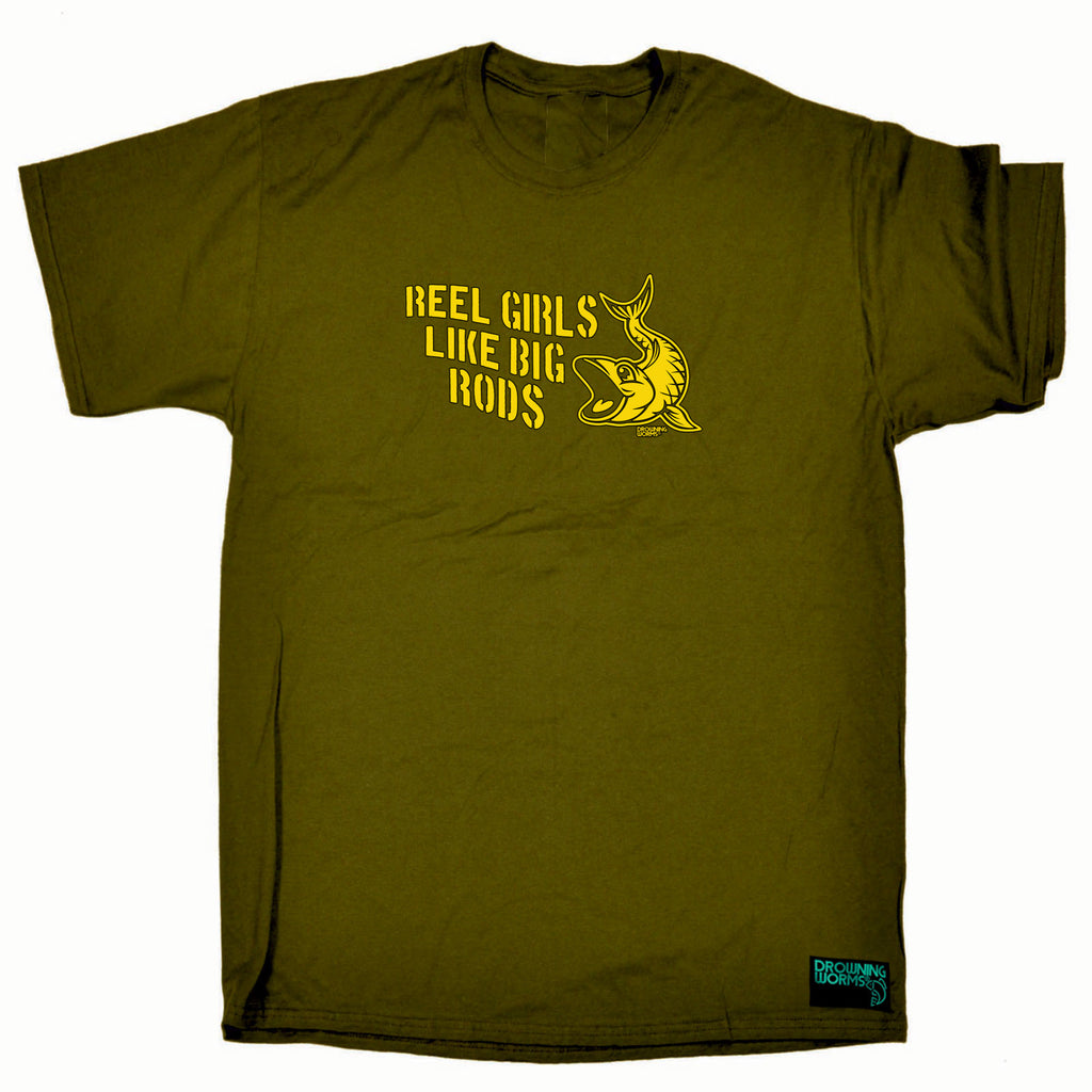 Dw Reel Girls Like Big Rods - Mens Funny T-Shirt Tshirts
