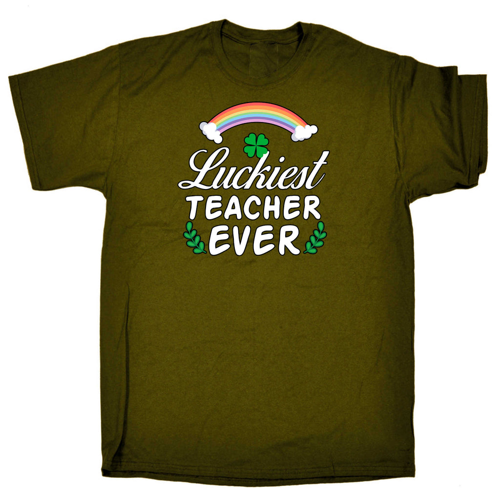 Lucriest Teacher Ever Irish St Patricks Day Ireland - Mens 123t Funny T-Shirt Tshirts