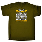 Mechanic  Mechanics Idiot Proof - Mens 123t Funny T-Shirt Tshirts