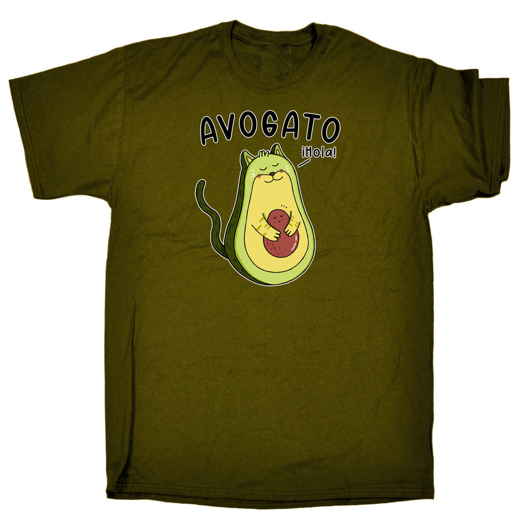 Avagato Avocado Cat Kitten Cats - Mens Funny T-Shirt Tshirts