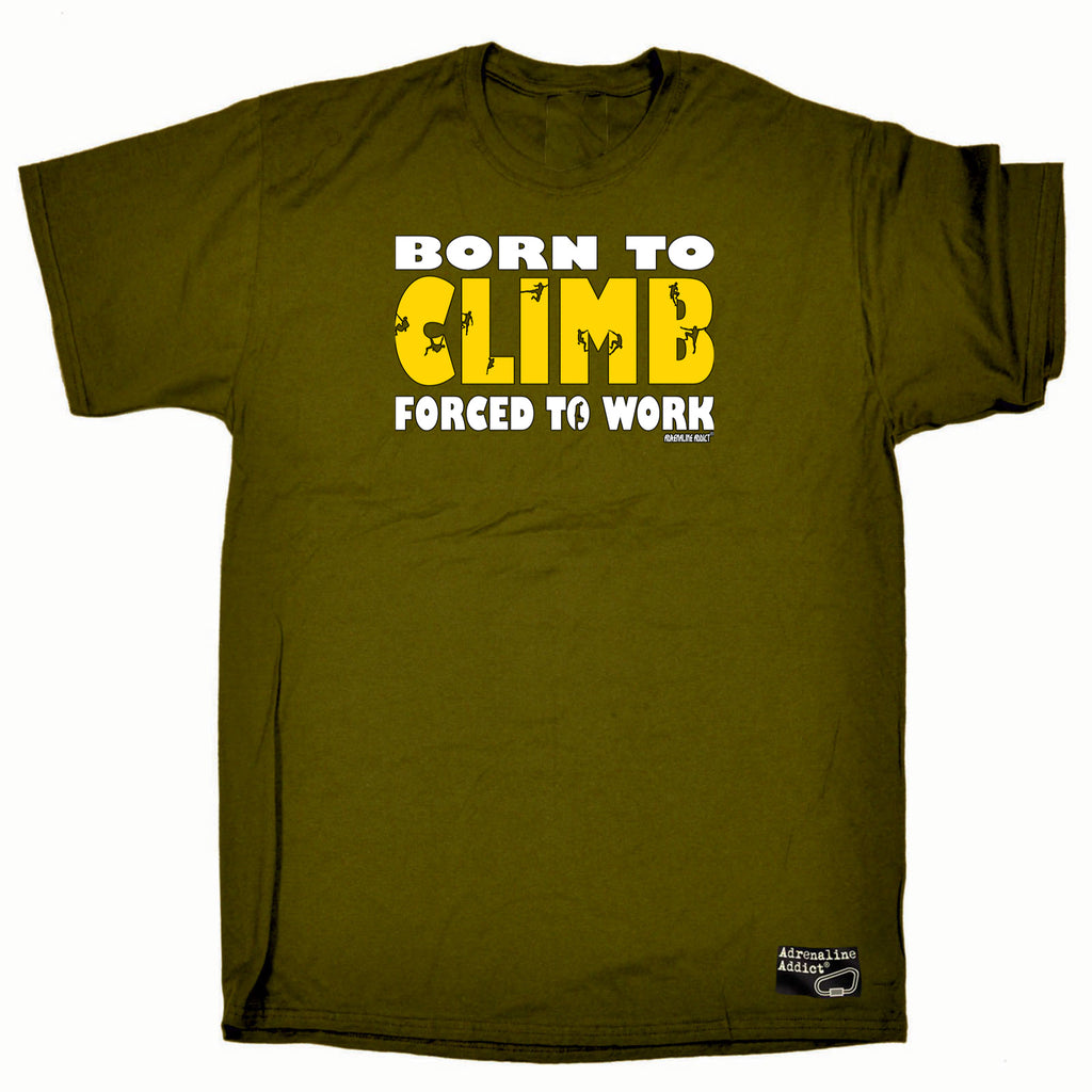 Aa Born To Climb - Mens Funny T-Shirt Tshirts