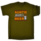 Auntie Needs A Beer - Mens 123t Funny T-Shirt Tshirts