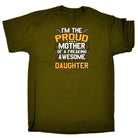 Proud Mother Awesome Daughter Mum - Mens 123t Funny T-Shirt Tshirts