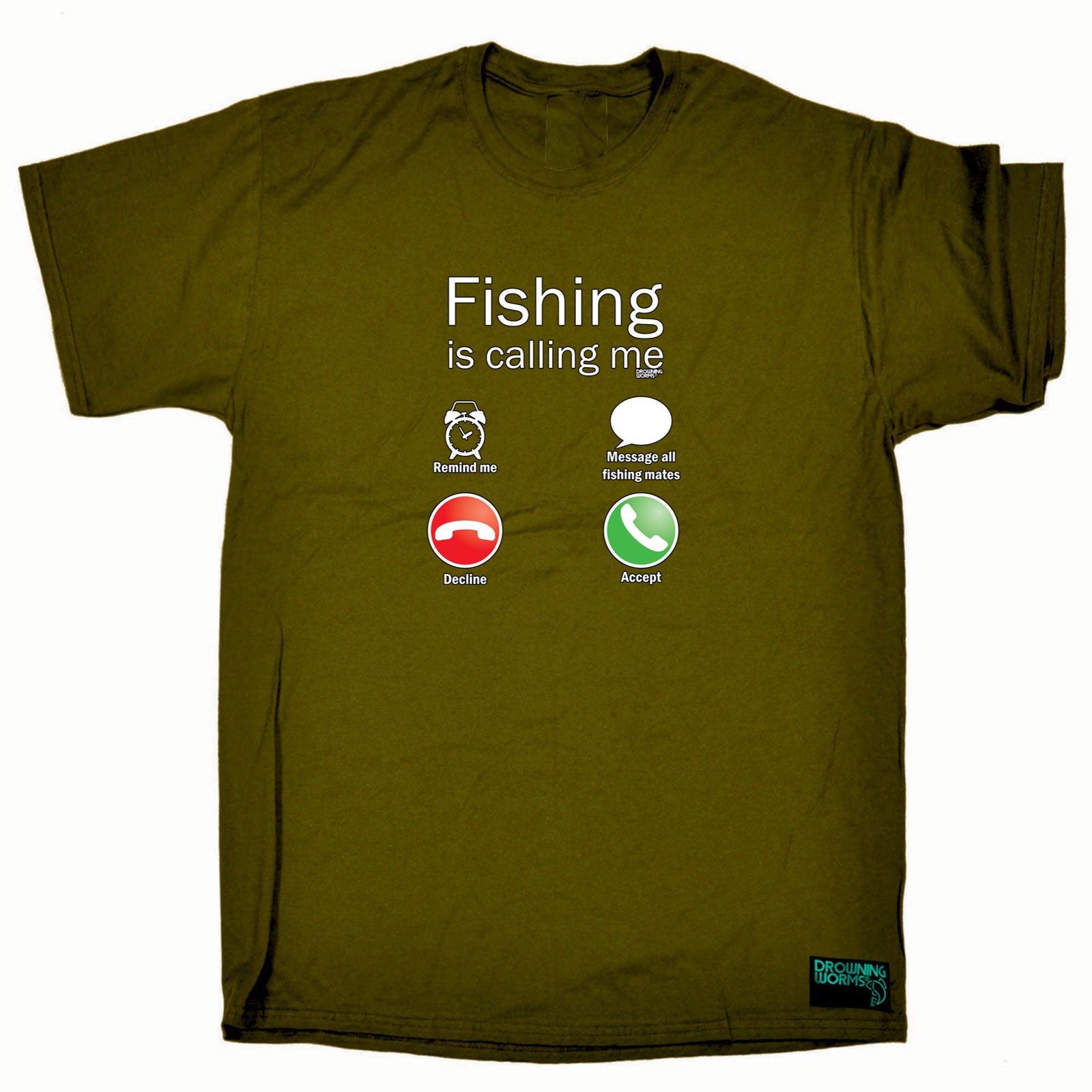 Dw Fishing Is Calling Me - Mens Funny T-Shirt Tshirts