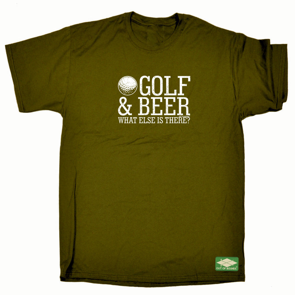 Oob Golf And Beer - Mens Funny T-Shirt Tshirts