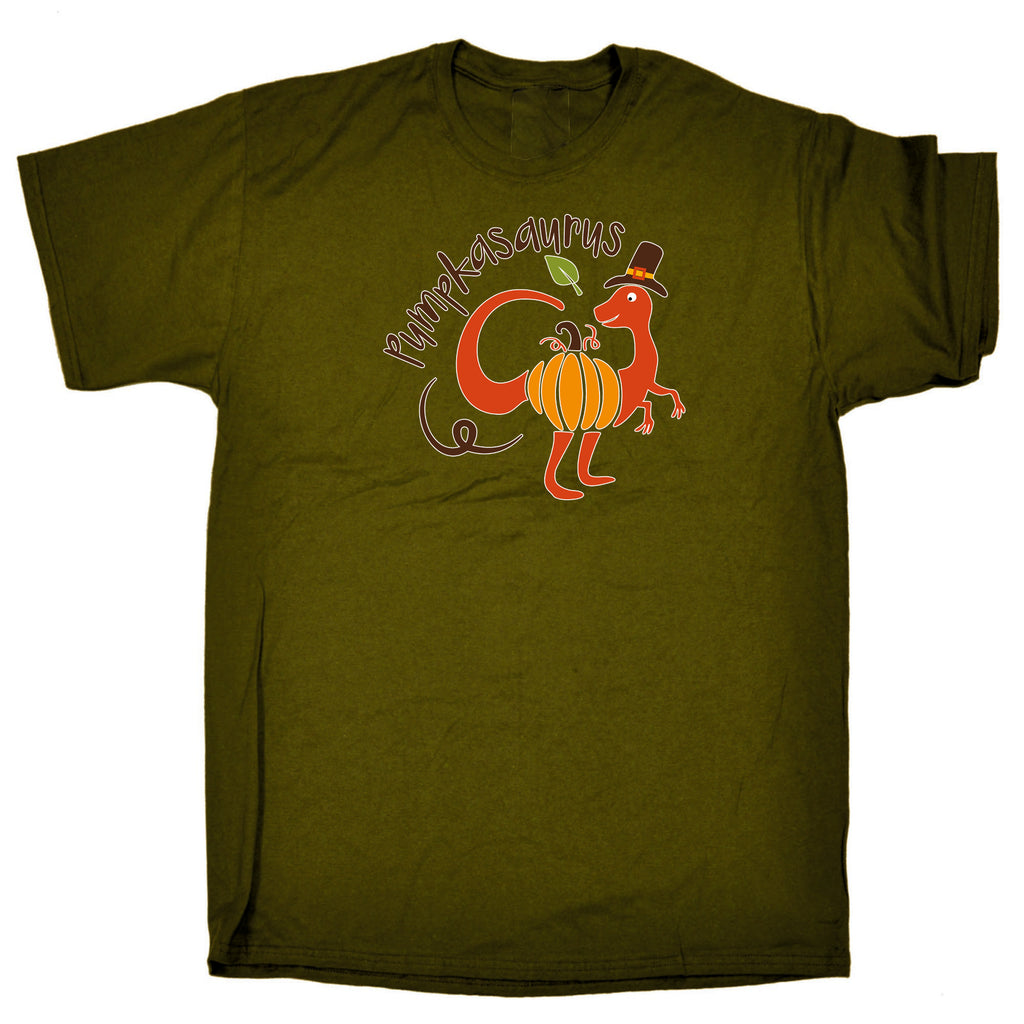 Pumpkasaurus Dinosaur Dino Pumkin Halloween - Mens 123t Funny T-Shirt Tshirts