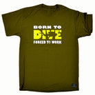 Ow Born To Dive - Mens Funny T-Shirt Tshirts