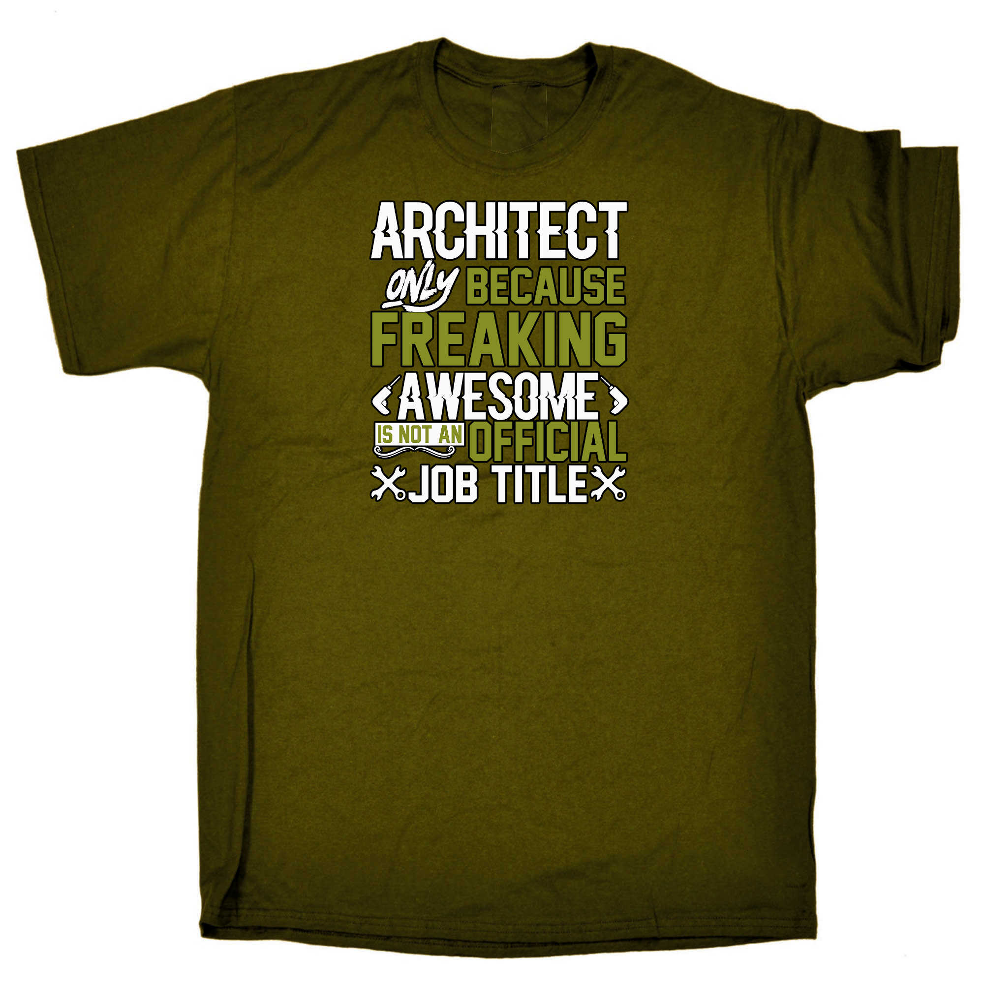 Architect Only Because Freaking Awesome - Mens 123t Funny T-Shirt Tshirts