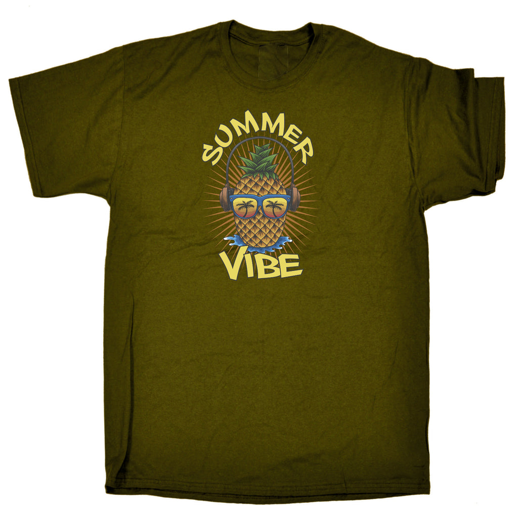 Summer Vibes Pineapple Fashion - Mens Funny T-Shirt Tshirts