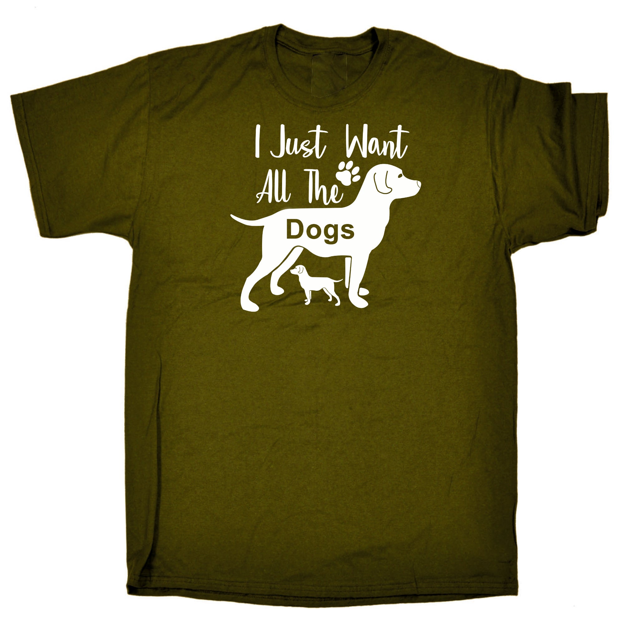 I Just Want All The Dogs Dog - Mens 123t Funny T-Shirt Tshirts