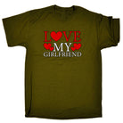 Love My Girlfriend Valentines Day - Mens 123t Funny T-Shirt Tshirts