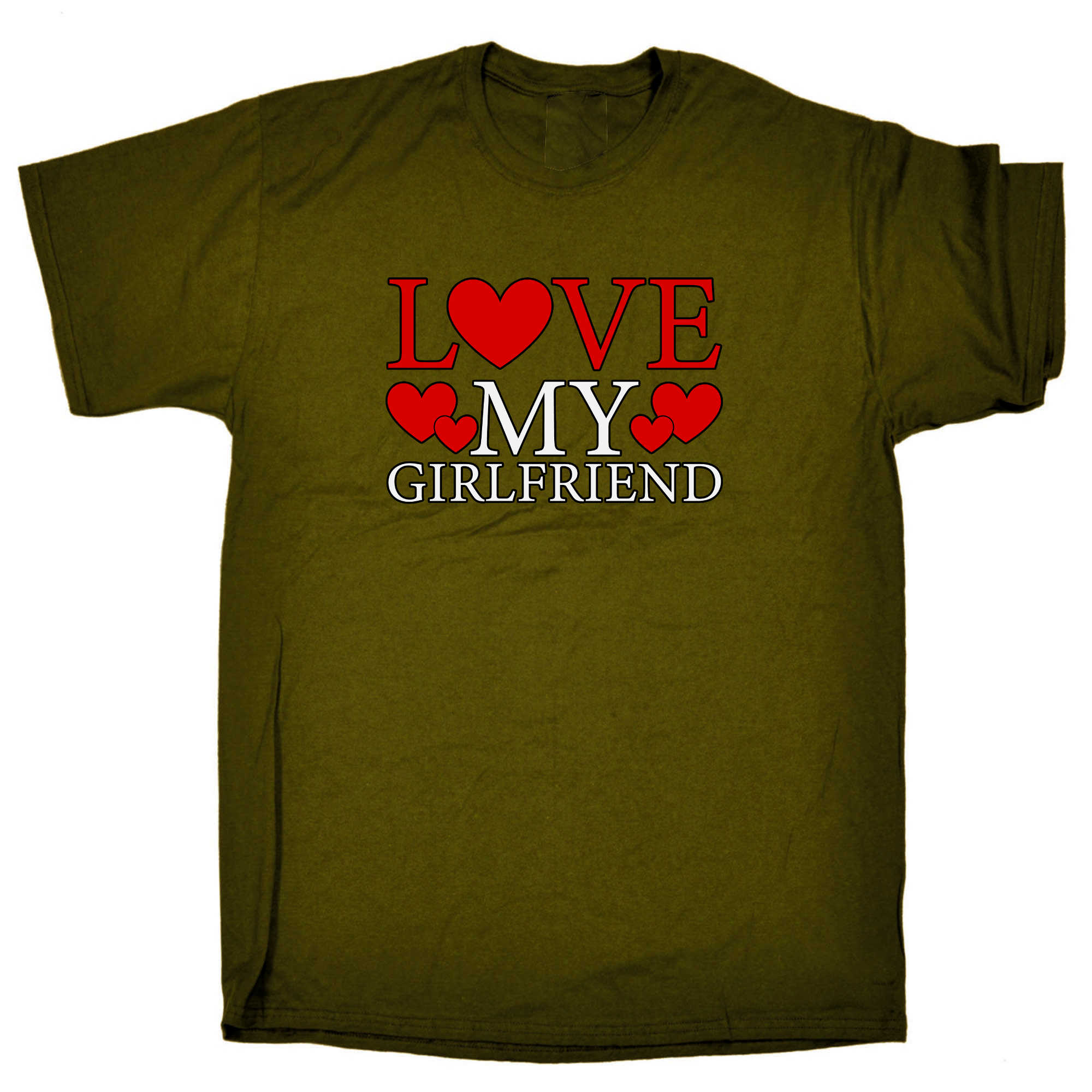 Love My Girlfriend Valentines Day - Mens 123t Funny T-Shirt Tshirts