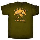 Five Billion Star Hotel Camping Tent - Mens Funny T-Shirt Tshirts