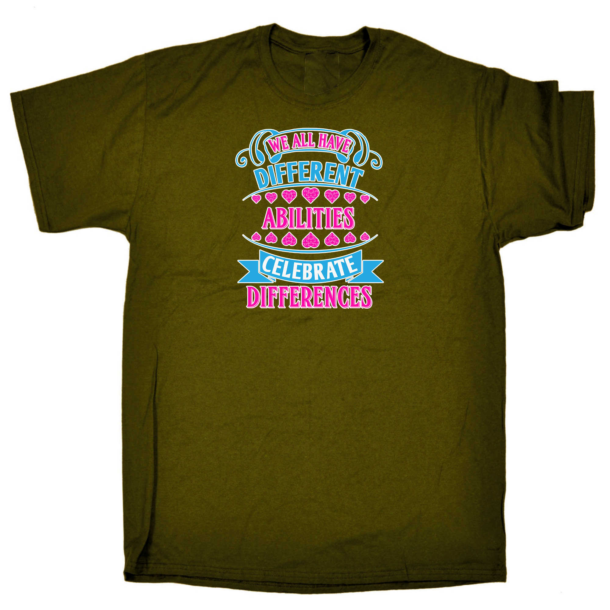 We All Have Different Abilites Autism - Mens 123t Funny T-Shirt Tshirts