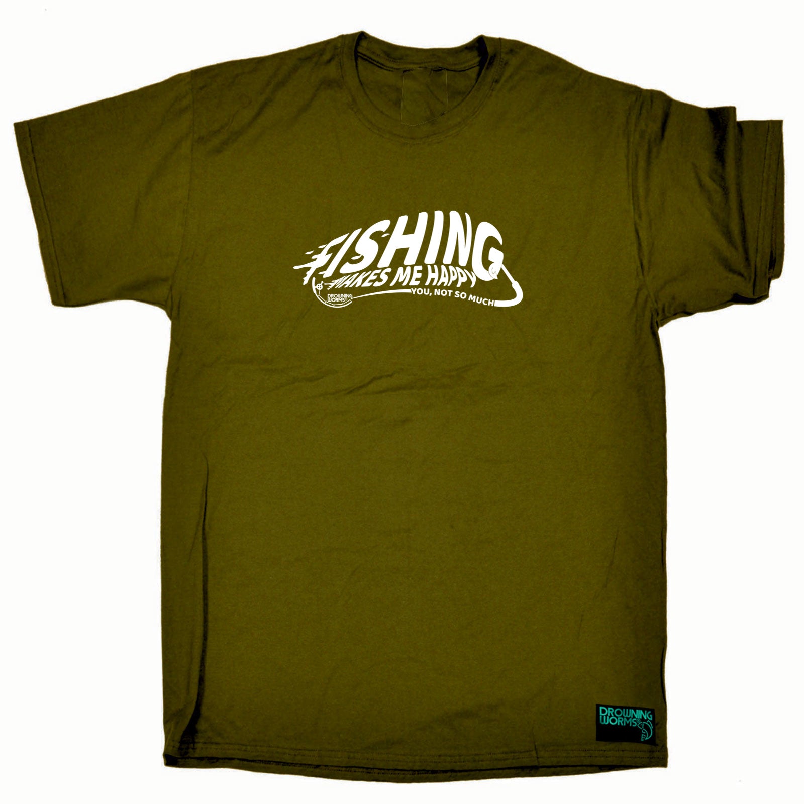 Dw Fishing Makes Me Happy - Mens Funny T-Shirt Tshirts