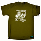 Dw Todays Good Mood Sponsered By Fishing - Mens Funny T-Shirt Tshirts