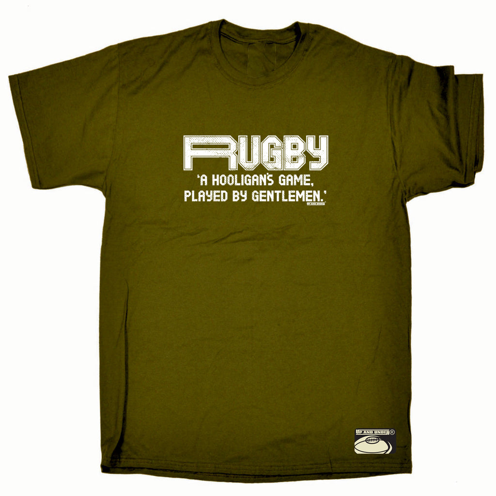 Uau Rugby Hooligans Game - Mens Funny T-Shirt Tshirts