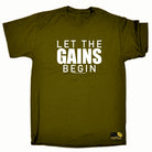 Swps Let The Gains Begin - Mens Funny T-Shirt Tshirts