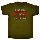 Teacher I Dont Have A Valentine I Have A Classroom Full Of Them Day - Mens 123t Funny T-Shirt Tshirts