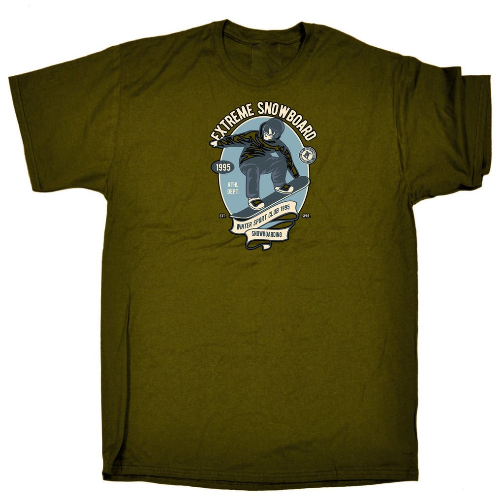 Extreme Snowboarding - Mens 123t Funny T-Shirt Tshirts