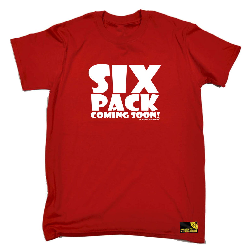 Swps Six Pack Coming Soon White - Mens Funny T-Shirt Tshirts
