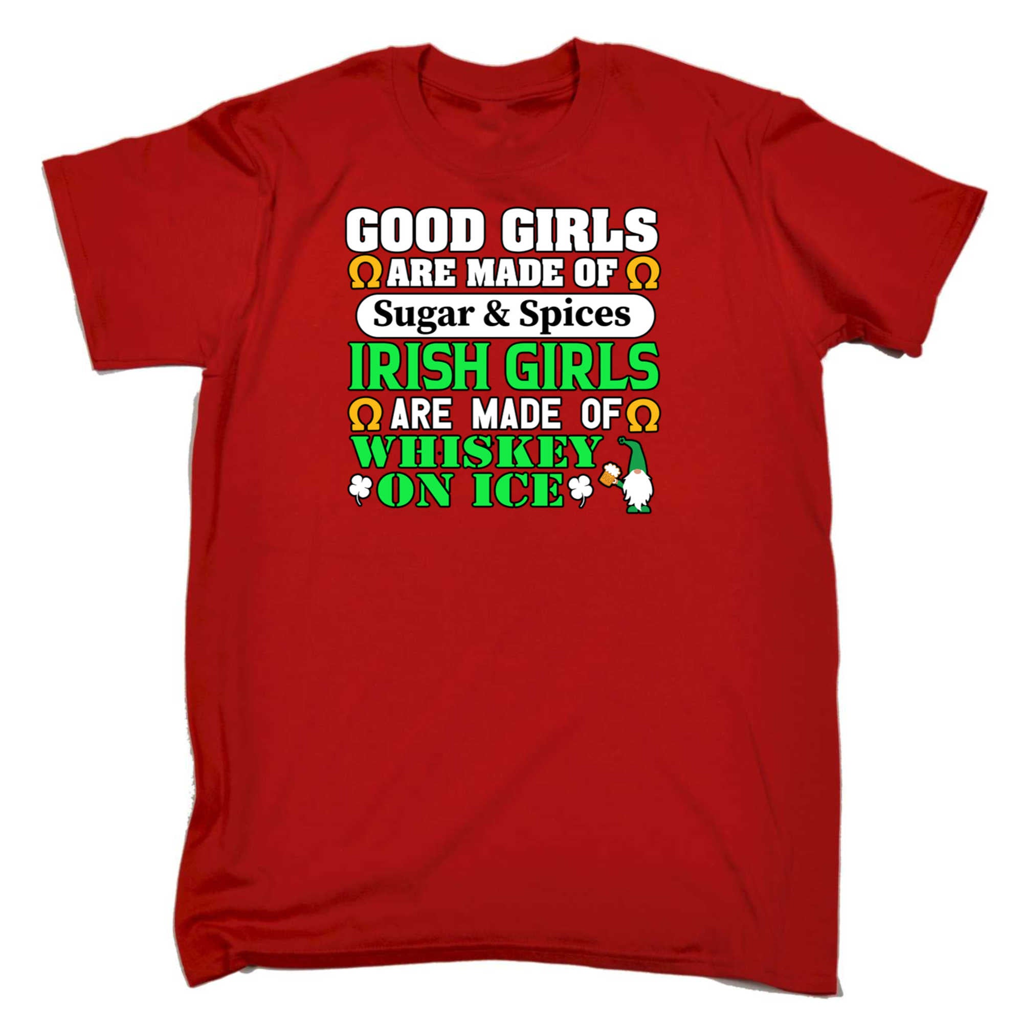 Good Girls Are Made Of Sugar And Spices Irish Girls St Patricks Day - Mens 123t Funny T-Shirt Tshirts