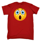 Surprised Emoticon Smile Face Icon - Mens 123t Funny T-Shirt Tshirts