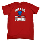 Just A Girl Who Loves Cooking Chef - Mens 123t Funny T-Shirt Tshirts
