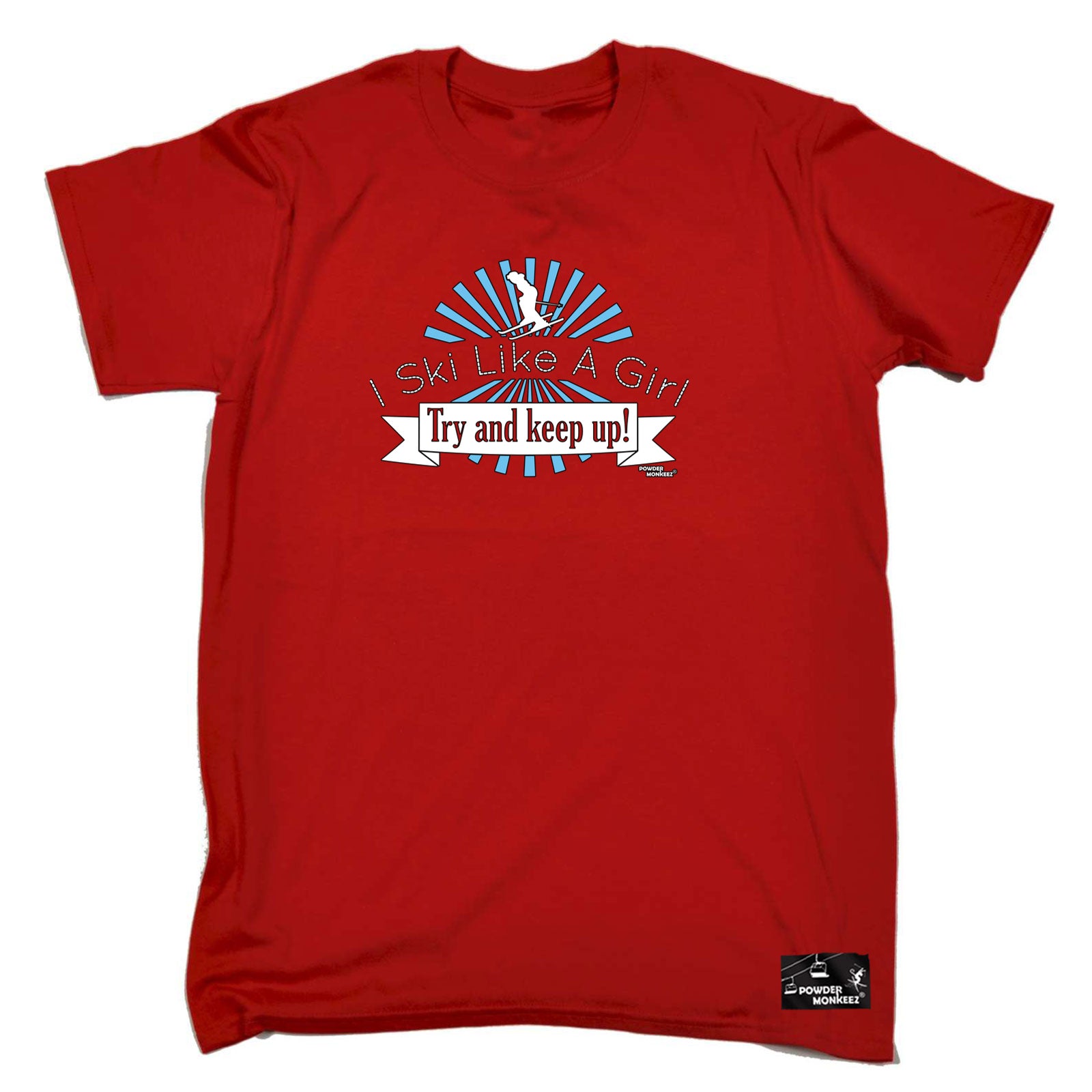 Pm I Ski Like A Girl - Mens Funny T-Shirt Tshirts