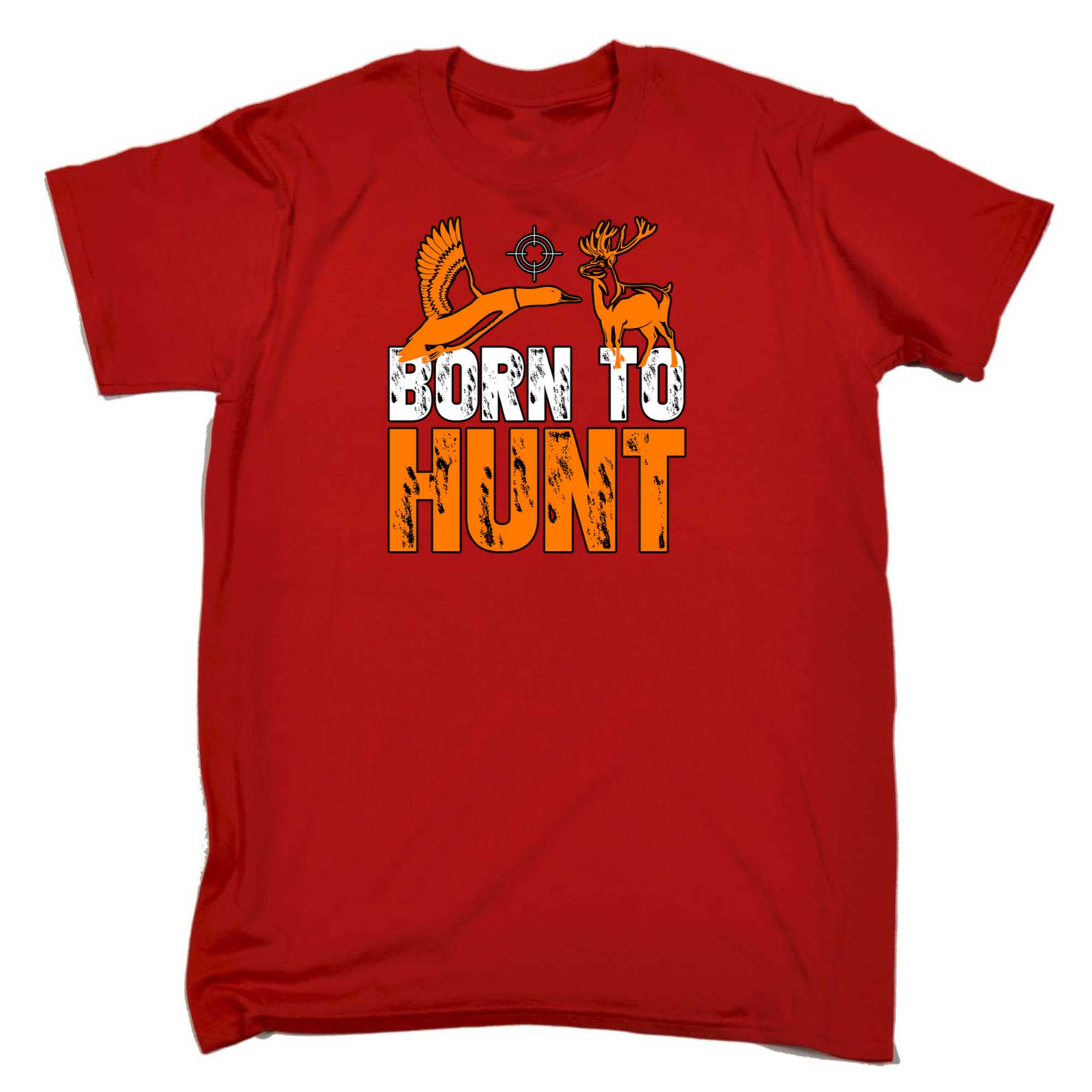 Born To Hunt Deer V2 - Mens 123t Funny T-Shirt Tshirts