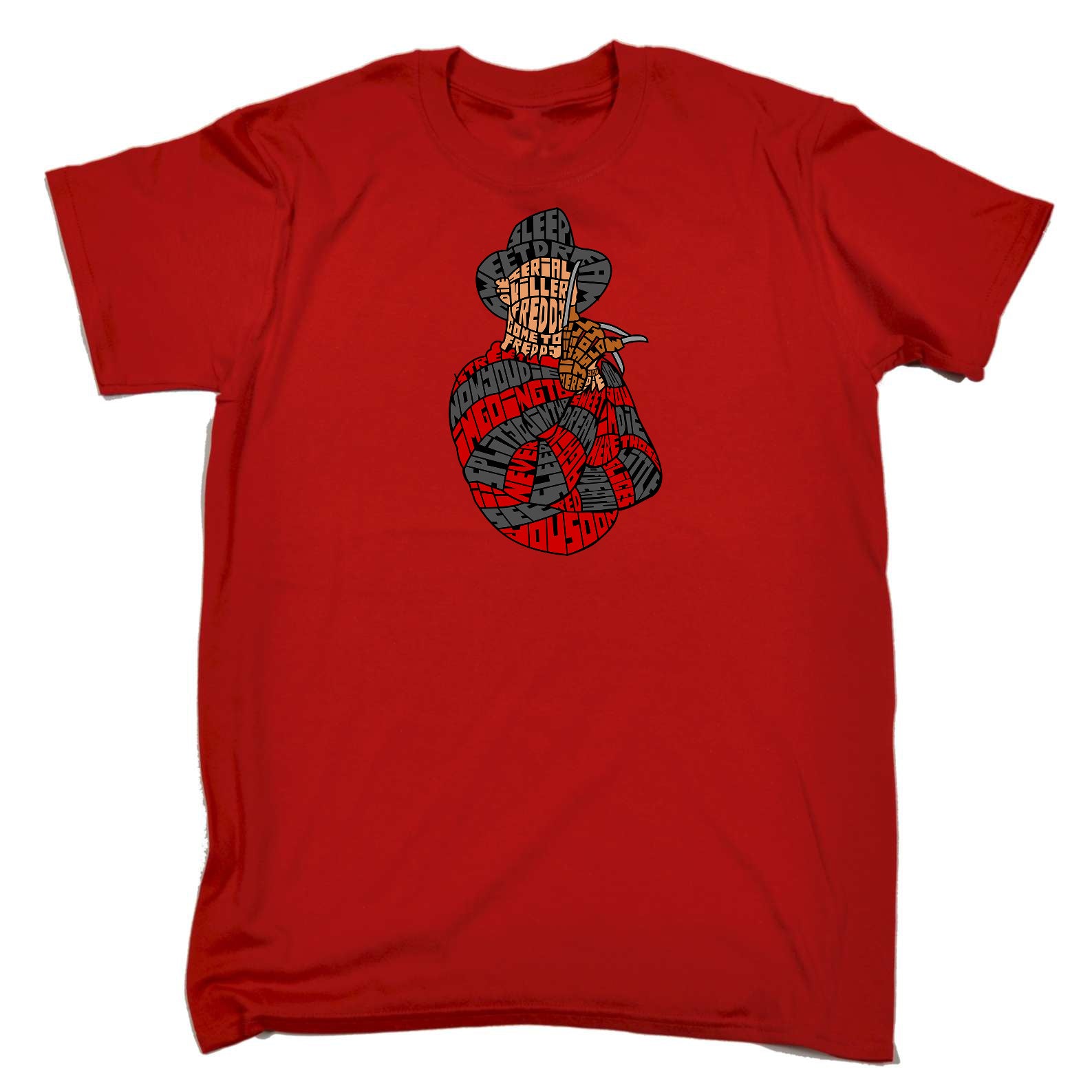 Sweet Dreams Calligram Halloween Freddy - Mens Funny T-Shirt Tshirts