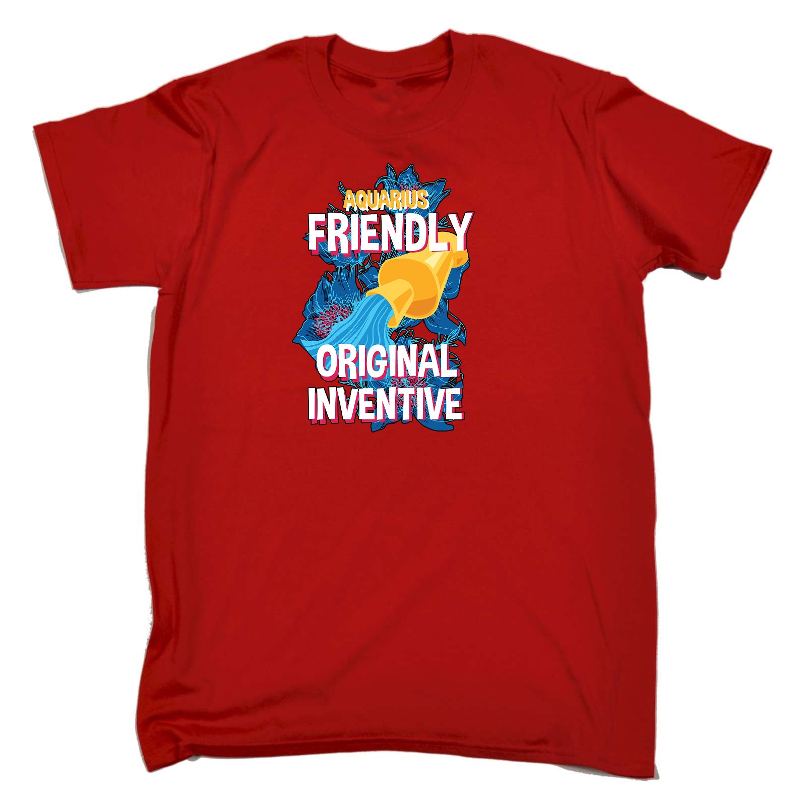 Aquarius Water Bearer Birthday Original Inventive - Mens Funny T-Shirt Tshirts