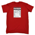 Grandfather Nutrition Facts - Mens 123t Funny T-Shirt Tshirts