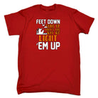 Hunting Feet Down Guns Up Thats The Way We Light Em Up - Mens 123t Funny T-Shirt Tshirts