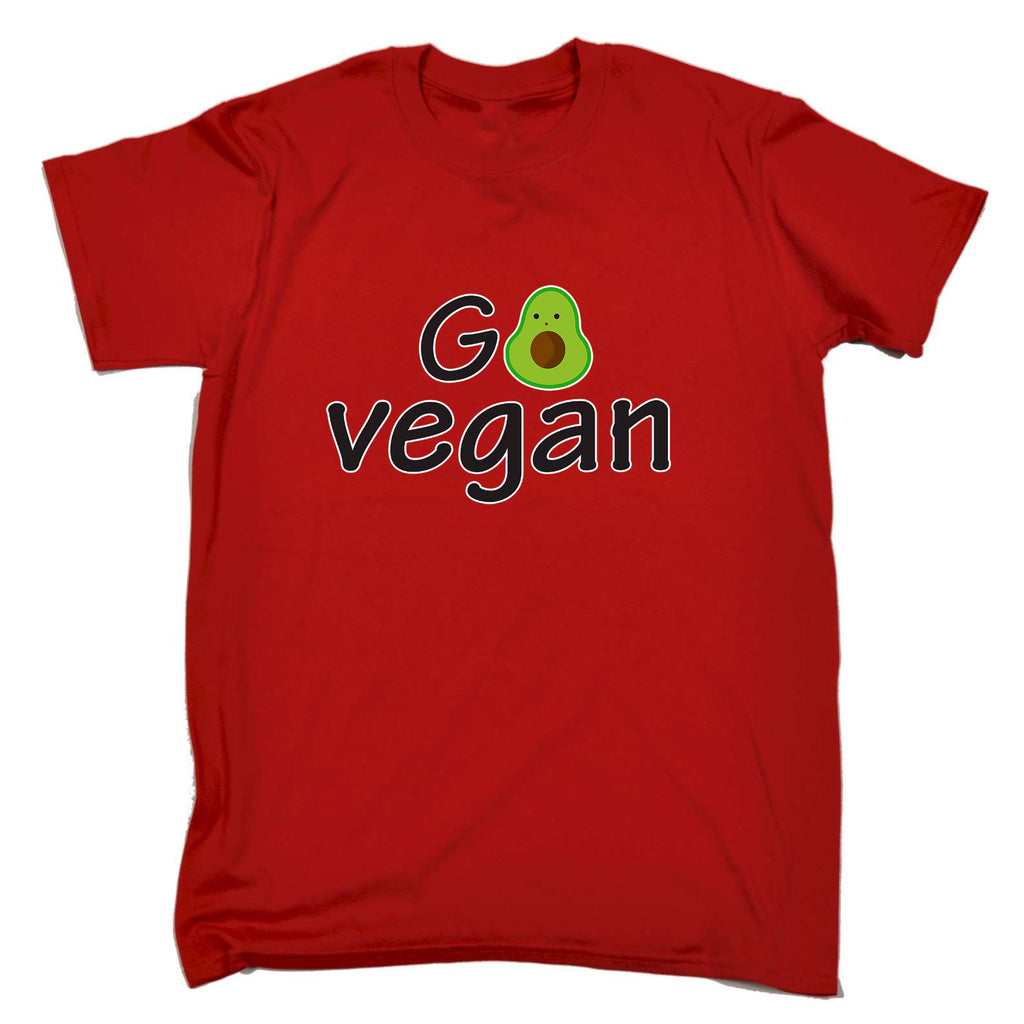 Go Vegan Avacado Food - Mens Funny T-Shirt Tshirts